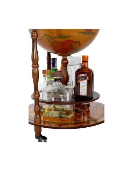 Masă de servire, GLOBUS 2-324, living, Ø50x94cm, PAL/lemn/plastic | MobilaOK