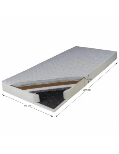 Saltea KOKOS MEDIUM, dormitor, 90x200, arcuri Bonell, spumă și cocos | MobilaOK