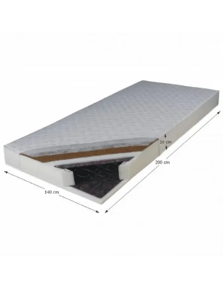 Saltea KOKOS MEDIUM, dormitor, 140x200, nucă de cocos și arcuri Bonell | MobilaOK