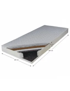 Saltea KOKOS MEDIUM, dormitor, 180x200, spumă și nucă de cocos | MobilaOK 2