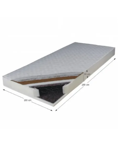 Saltea KOKOS MEDIUM, dormitor, 180x200, spumă și nucă de cocos | MobilaOK