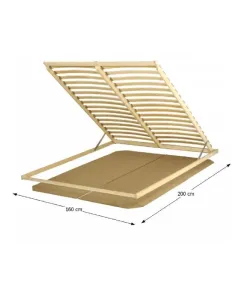 Suport saltea, BASIC FLEX 3 ZONE, dormitor, 160x200 cm, lemn de mesteacăn | MobilaOK 2