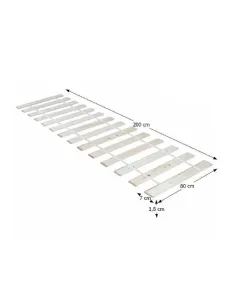 Somerie, PLAZA, dormitor, 80x200 cm, molid, KONDELA | MobilaOK 2