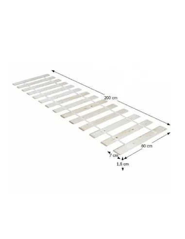Somerie, PLAZA, dormitor, 80x200 cm, molid, KONDELA | MobilaOK