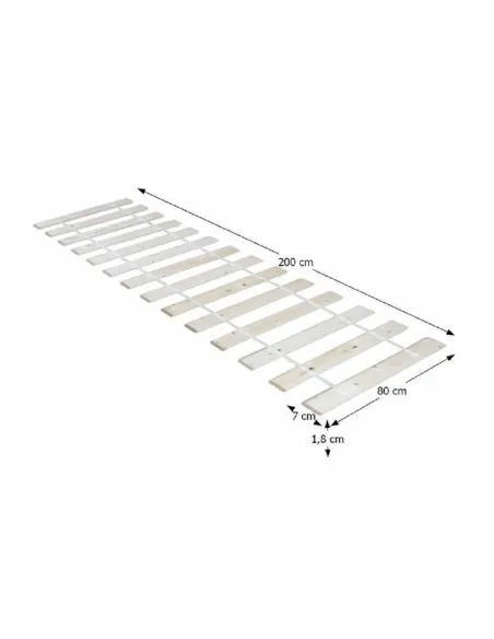 Somerie, PLAZA, dormitor, 80x200 cm, molid, KONDELA | MobilaOK