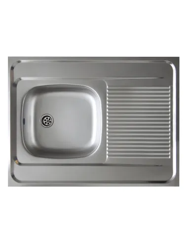 Chiuvetă LAY ON, universală 80x60, inox | MobilaOK