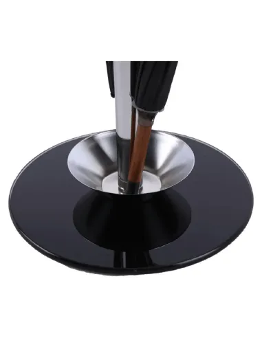 Suport umbrelă, OLDO, terasă/grădină, 26x26x60 cm, metal/sticlă/crom | MobilaOK