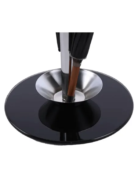 Suport umbrelă, OLDO, terasă/grădină, 26x26x60 cm, metal/sticlă/crom | MobilaOK