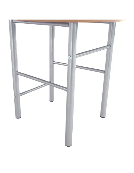 Cuier FRANK, servitor surd cu scaun, hol, 50x46x119 cm, PAL placat fag/argintiu | MobilaOK