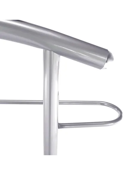 Cuier FRANK, servitor surd cu scaun, hol, 50x46x119 cm, PAL placat fag/argintiu | MobilaOK
