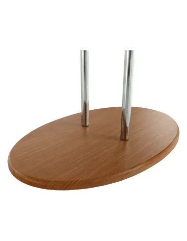 Cuier ELO, living/hol, 46x30x110 cm, MDF placat fag/metal crom | MobilaOK