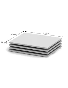 Rafturi BETTY 2, depozitare, 41,8x51,8 cm, PAL melaminat | MobilaOK 2