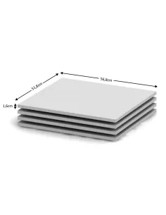 Rafturi BETTY 2, living/dormitor/birou, 56.8x51.8 cm, PAL melaminat | MobilaOK 2