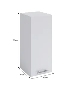 Dulap superior FABIANA W30 pentru bucătărie/baie, 30x72x30 cm, PAL melaminat | MobilaOK 2
