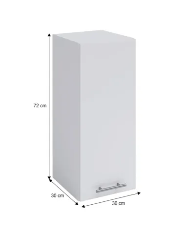 Dulap superior FABIANA W30 pentru bucătărie/baie, 30x72x30 cm, PAL melaminat | MobilaOK