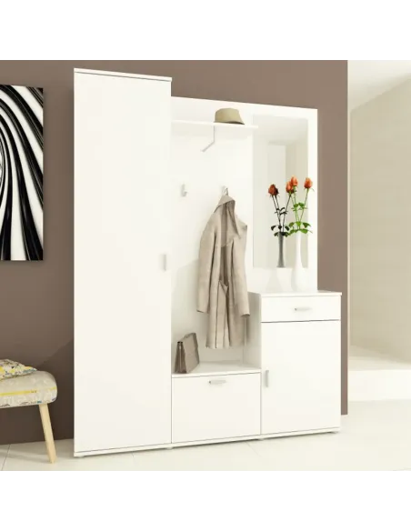 Ansamblu hol AMALIA, hol, 144x188x29 cm, PAL melaminat | MobilaOK