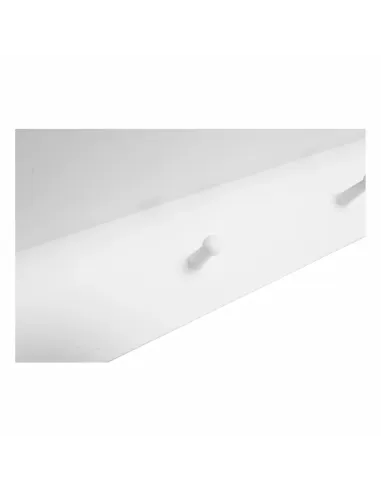 Poliță RAFELLO, dormitor/baie/hol, 100x30x20 cm, lemn, răchită, textil | MobilaOK