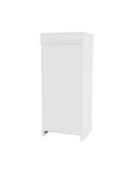 Comodă BLANCO dormitor/hol 45x104x40 cm PAL, răchită, textil | MobilaOK