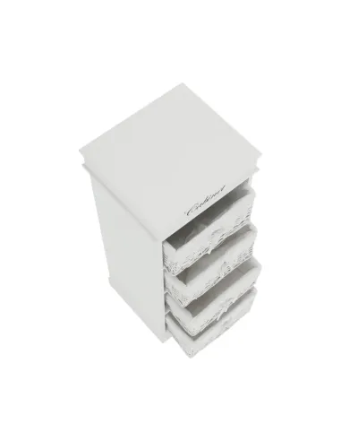 Comodă BLANCO dormitor/hol 45x104x40 cm PAL, răchită, textil | MobilaOK