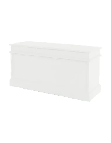 Bancă BLANCO SY1232 pentru hol/dormitor, 100x50x35 cm, Lemn/Răchită/Textil | MobilaOK