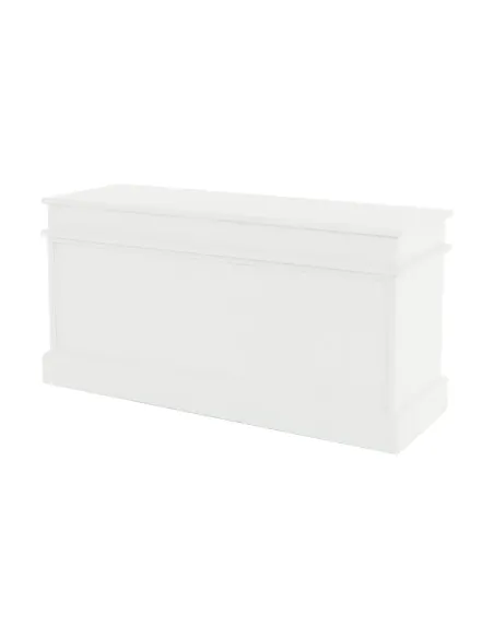 Bancă BLANCO SY1232 pentru hol/dormitor, 100x50x35 cm, Lemn/Răchită/Textil | MobilaOK