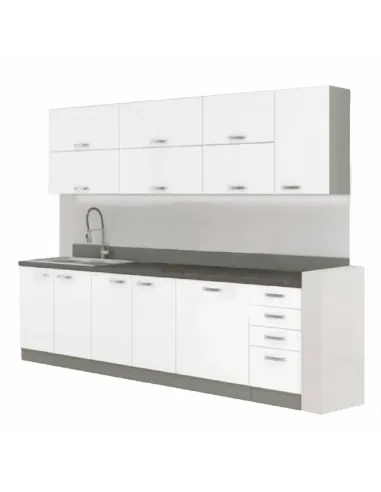 Ansamblu Bucătărie PRADO, 2.6 m, PAL melaminat | MobilaOK