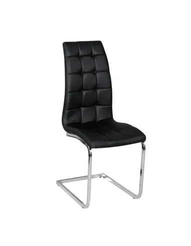 Scaun bucătărie DULCIA, piele ecologică/crom, 40x103x58 cm | MobilaOK