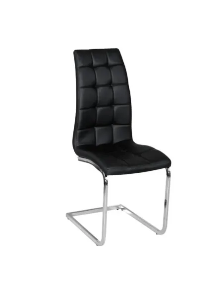 Scaun bucătărie DULCIA, piele ecologică/crom, 40x103x58 cm | MobilaOK