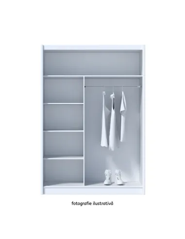 Dulap MERINA 150, dormitor, 150x215x60 cm, PAL melaminat | MobilaOK