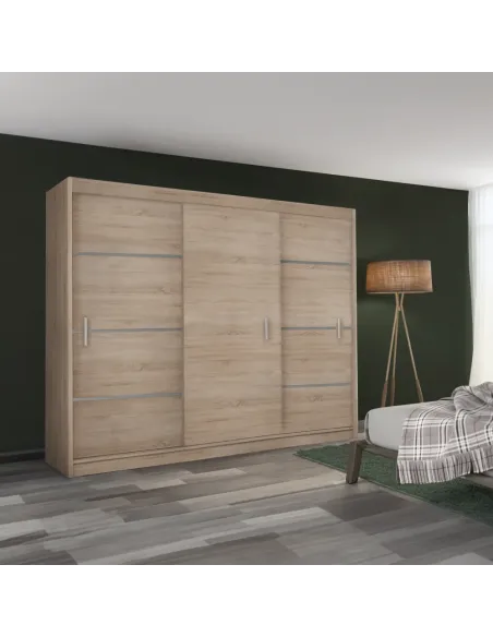 Dulap MERINA 250, dormitor/living, 250x60x215 cm, PAL melaminat | MobilaOK