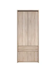 Dulap de haine NORTY, dormitor, 88x55x210 cm, PAL melaminat stejar sonoma | MobilaOK 2