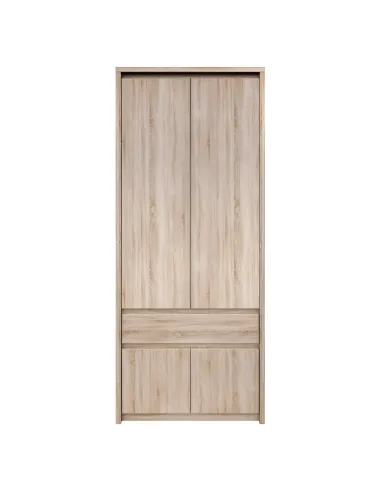 Dulap de haine NORTY, dormitor, 88x55x210 cm, PAL melaminat stejar sonoma | MobilaOK