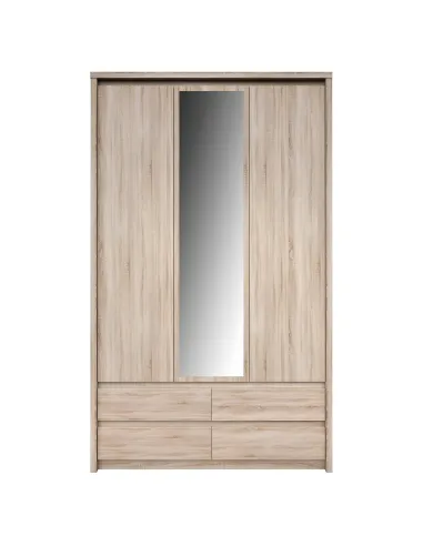 Dulap NORTY, dormitor/hol, 127x60x210 cm, PAL melaminat stejar sonoma | MobilaOK