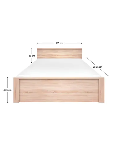Pat NORTY TYP 8 dormitor 160x200 cm PAL stejar sonoma | MobilaOK