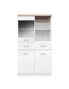 Vitrină TOPTY, living/dormitor/birou, 80x145x33 cm, PAL melaminat | MobilaOK