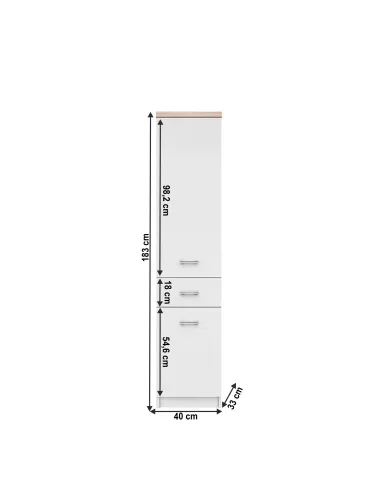 Raft, TOPTY TYP 05, living/dormitor/birou, 40x183x33 cm, PAL melaminat | MobilaOK