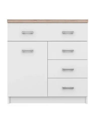 Comodă TOPTY TYP 12, dormitor/hol, 80x85x33 cm, PAL melaminat | MobilaOK