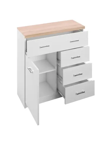 Comodă TOPTY TYP 12, dormitor/hol, 80x85x33 cm, PAL melaminat | MobilaOK