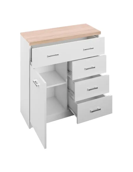 Comodă TOPTY TYP 12, dormitor/hol, 80x85x33 cm, PAL melaminat | MobilaOK