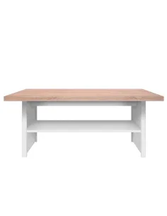Măsuță de cafea TOPTY TYP 18, living/birou, 115x48x55 cm, PAL melaminat alb/stejar sonoma | MobilaOK