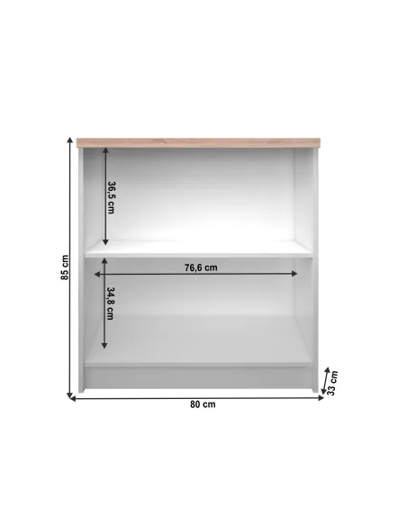 Etajeră TOPTY 16, living/dormitor, 80x85x33 cm, PAL melaminat | MobilaOK
