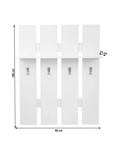Cuier, TOPTY TYP 17, hol living birou, 80x100x23 cm, PAL melaminat | MobilaOK