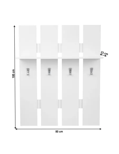 Cuier, TOPTY TYP 17, hol living birou, 80x100x23 cm, PAL melaminat | MobilaOK
