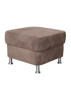 Taburet SANTIAGO pentru living, dormitor, hol - 58x41x58 cm, Textil, picioare metalice | MobilaOK