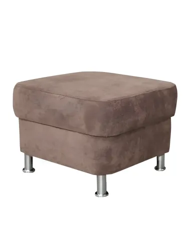 Taburet SANTIAGO pentru living, dormitor, hol - 58x41x58 cm, Textil, picioare metalice | MobilaOK