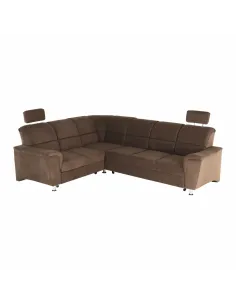 Colțar extensibil SANTIAGO, living, 267x217x86/114 cm, textil, picior metalic | MobilaOK