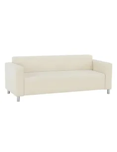 Canapea colțar HOMKER, living, 205x81x71 cm, piele ecologică bej | MobilaOK