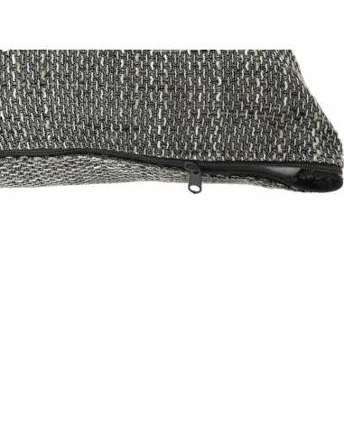 Colțar TONIKS, extensibil cu depozitare, living, 300x215x72 cm, piele ecologică albă/material gri | MobilaOK