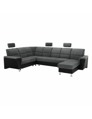 Colțar SANTIAGO U, living, 325x86/106x168/217 cm, piele eco & textil | MobilaOK