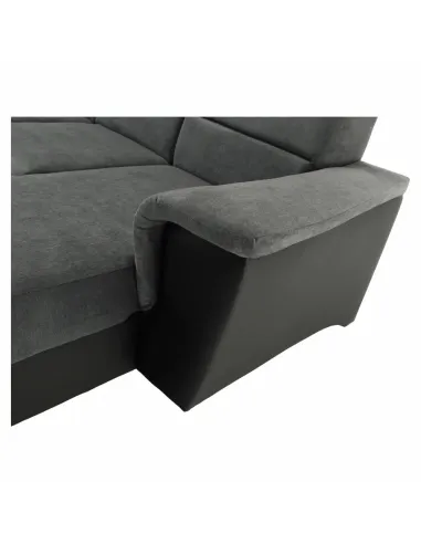 Colțar SANTIAGO U, living, 325x86/106x168/217 cm, piele eco & textil | MobilaOK